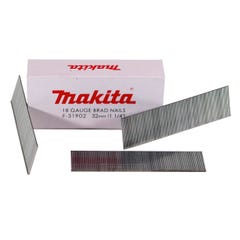 Makita Clous à tête homme galvanisés 32mm, 5000 pcs ( F-31902) pour cloueuse Makita DBN500/AF505/AF506 0