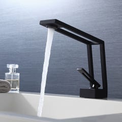 Mitigeur lavabo design - Noir mat 1