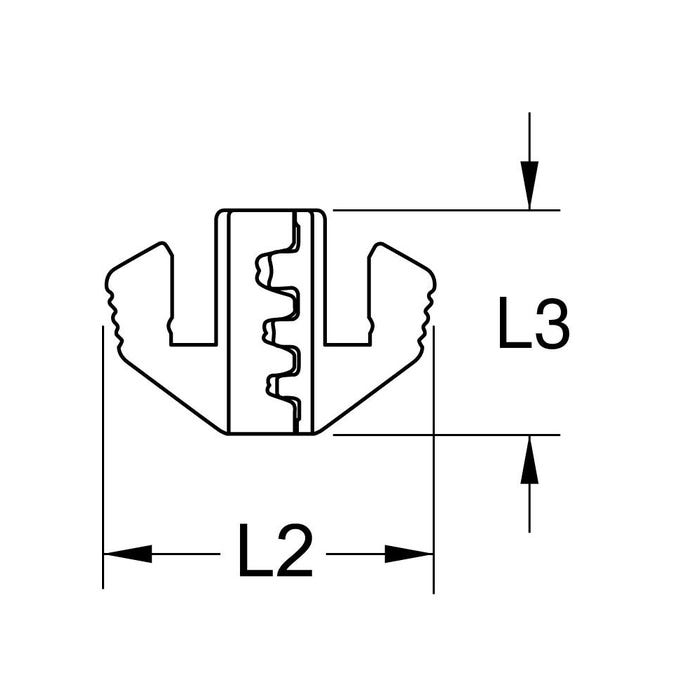 KS TOOLS Connecteurs bout à bout pour fiches plates 4,8 et 6,3 mm, Ø 3