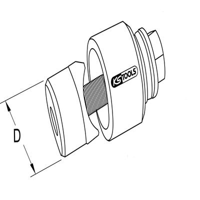 Pince à clamper max. Ø 25 mm (1) - KS TOOLS