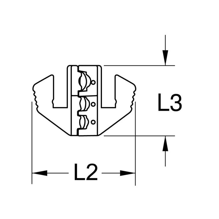 KS TOOLS Connecteurs bout à bout pour cosses de câble isolées, Ø 0,5 3