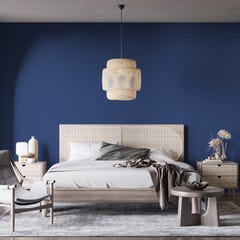 Peinture biosourcée et dépolluante murs et plafonds, Bleu Nocturne, Velours, 12L COLIBRI 4