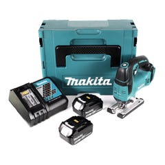 Makita DJV 182 RG1J Scie sauteuse sans fil 18V Brushless + 2x Batteries 5,0Ah + Chargeur + Coffret 0