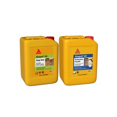 Pack Traitement et Protection SIKA - Sikagard-120 Stop Vert 5L - Sikagard-221 Protecteur Facade 5L 0