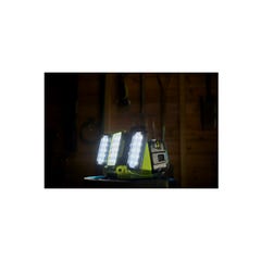 Pack RYOBI Triple panneau lumineux LED 18V One+ 3000 Lumens RLP18-0 - 1 Batterie 5.0Ah - 1 Chargeur rapide RC18120-150 1