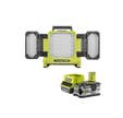 Pack RYOBI Triple panneau lumineux LED 18V OnePlus 3000 Lumens RLP18-0 - 1 Batterie 5.0Ah - 1 Chargeur rapide RC18120-150