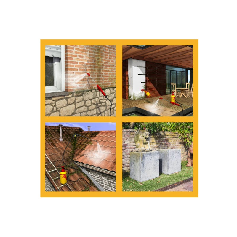 Pack Traitement et Protection SIKA - Sikagard-120 Stop Vert 20L - Sikagard-221 Protecteur Facade 20L 3