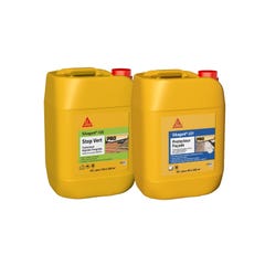Pack Traitement et Protection SIKA - Sikagard-120 Stop Vert 20L - Sikagard-221 Protecteur Facade 20L 0