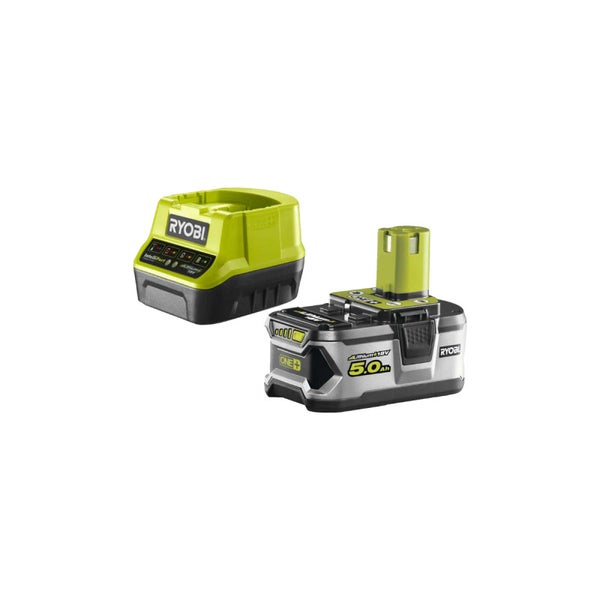 Pack RYOBI pompe à graisse 18V R18GG-0 - 1 batterie 5.0Ah - 1 chargeur rapide RC18120-150 2