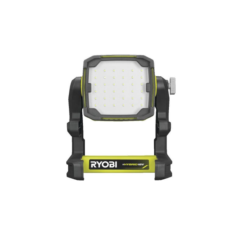 Pack RYOBI Projecteur LED 18V One+ 1800 lumens RLFD18-0 - 1 Batterie 2.5Ah - 1 Chargeur rapide RC18120-125 4