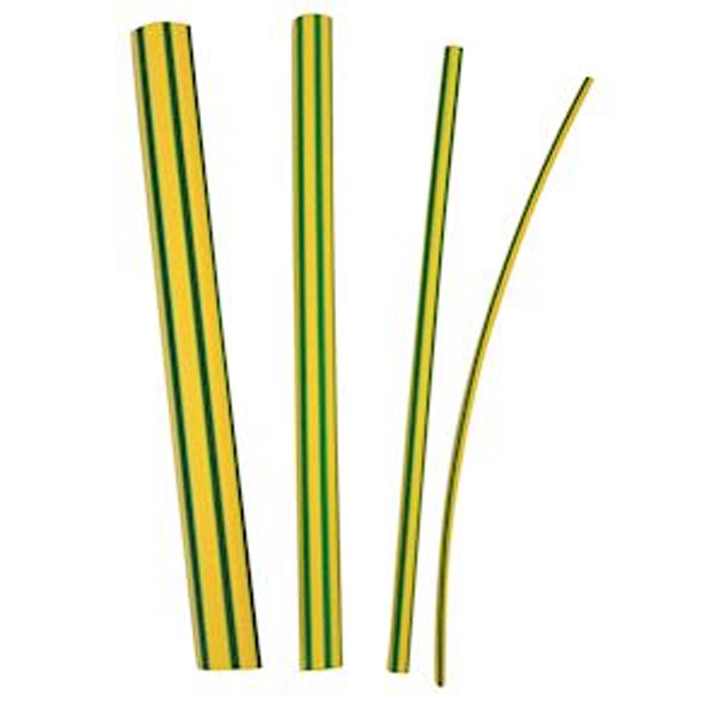 3m france 85415 | 3m 85415 - gti 3000 39/13mm gaine thermorétractable paroi fine en barre de 1m vert/jaune