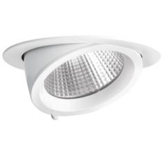 aric 50193 | aric 50193 - downlight rond, orientable, en aluminium blanc, 70deg, led cob intégrée non démontab