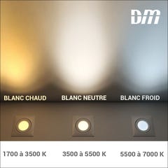 aric 50539 | aric 50539 - p10 - downlight ip20/65, rond d=105mm fixe blanc 3