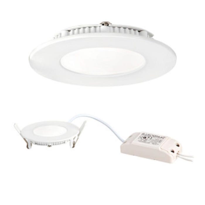 aric 50359 | aric 50359 - flat led - encastré plat, rond, fixe, blanc, 110deg, led intégrée 5w 4000k 320 lumen 0
