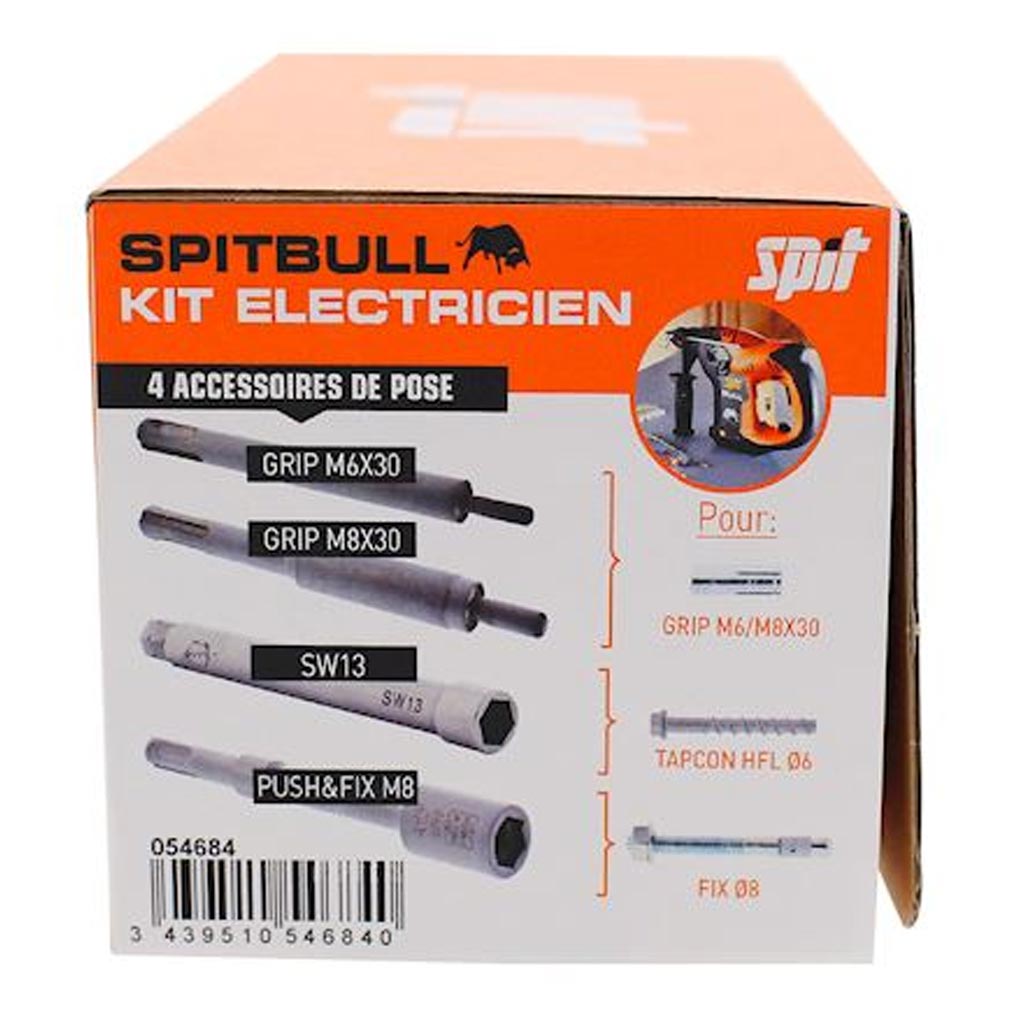 spit 054684 | spit 054684 - kit accessoires spitbull électricien 0
