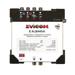 evicom ealb440/a | evicom ealb440/a - centrale multibandes 4 entrées : b.i/ii / b.iii / uhf1 21-60 / uhf2 21-48