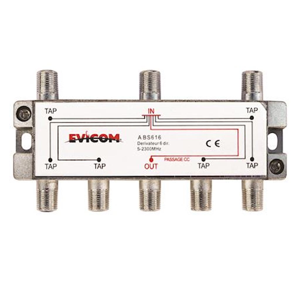 evicom abs616 | evicom abs616 - derivateur 5 - 2 300 mhz 6 sorties-16 db