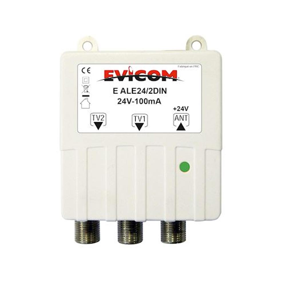 evicom eale24/2din | evicom eale24/2din - alimentation 24 volts 2 sorties 100ma din 0