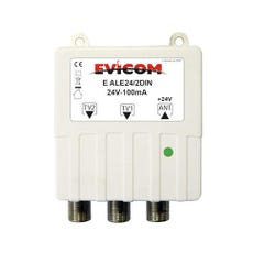 evicom eale24/2din | evicom eale24/2din - alimentation 24 volts 2 sorties 100ma din
