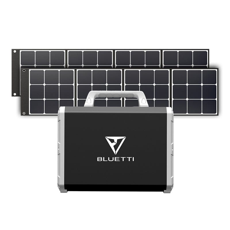 DÉSTOCKAGE-PowerOak BLUETTI EB150 NOIR Kit de Station énergie portable 1500Wh/1000W avec 2xSP200 panneaux solaires monocristallins 200W chacun 0