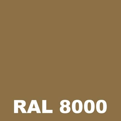 Autolissant Sol - Metaltop - Brun vert - RAL 8000 - Pot 25L 1