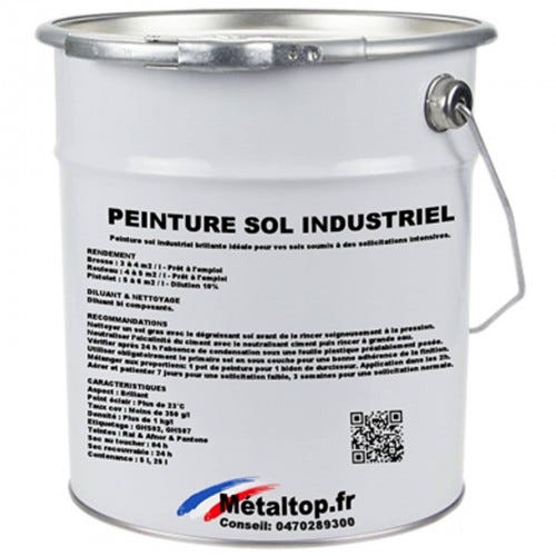 Peinture Sol Industriel - Metaltop - Vert mousse - RAL 6005 - Pot 25L 0