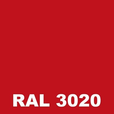 Peinture Sol Industriel - Metaltop - Rouge signalisation - RAL 3020 - Pot 5L 1