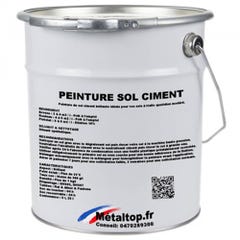 Peinture Sol Ciment - Metaltop - Jaune soufre - RAL 1016 - Pot 5L 0