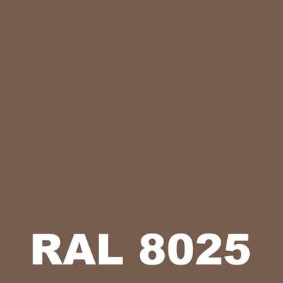 Peinture Sol Industriel - Metaltop - Brun pâle - RAL 8025 - Pot 25L 1