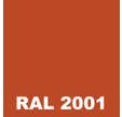 Peinture Antiderapante - Metaltop - Orange rouge - RAL 2001 - Pot 25L
