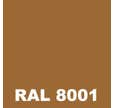 Peinture Sol Atelier - Metaltop - Brun terre de sienne - RAL 8001 - Pot 25L