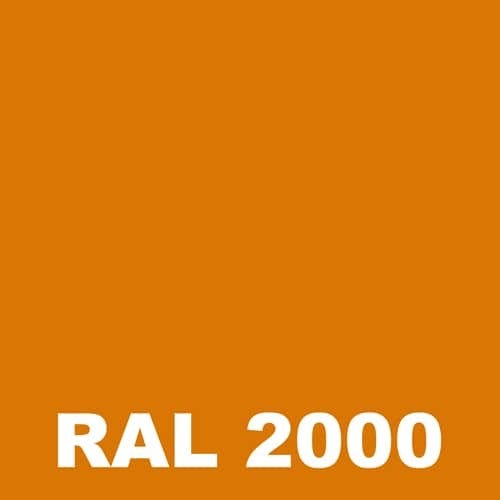 Peinture Antiderapante - Metaltop - Orange jaune - RAL 2000 - Pot 5L 1