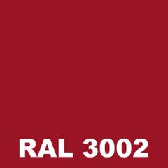 Laque Polyurethane Mat - Metaltop - Rouge carmin - RAL 3002 - Pot 5L 1