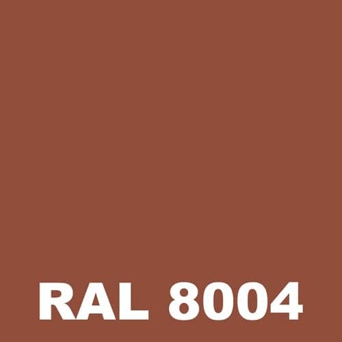 Peinture Metal - Metaltop - Brun cuivré - RAL 8004 - Pot 1L 1