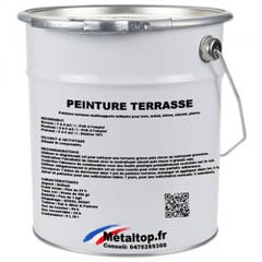 Peinture Terrasse - Metaltop - Blanc pur - RAL 9010 - Pot 5L 0