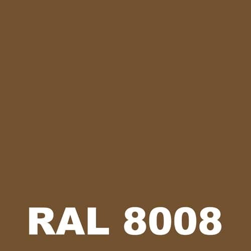 Peinture Portail Fer - Metaltop - Brun olive - RAL 8008 - Pot 1L 1