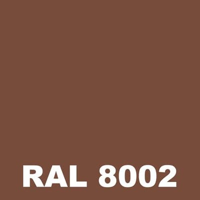Peinture Temperature - Metaltop - Brun de sécurité - RAL 8002 - Pot 1L 1