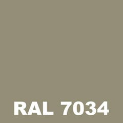 Laque Polyurethane Mat - Metaltop - Gris jaune - RAL 7034 - Pot 5L 1