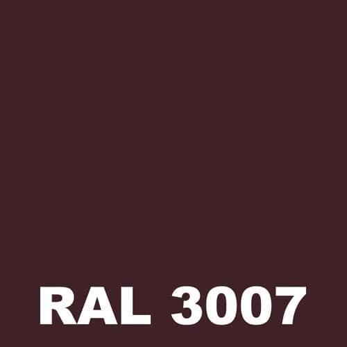 Peinture Portail Fer - Metaltop - Rouge noir - RAL 3007 - Bombe 400mL 1