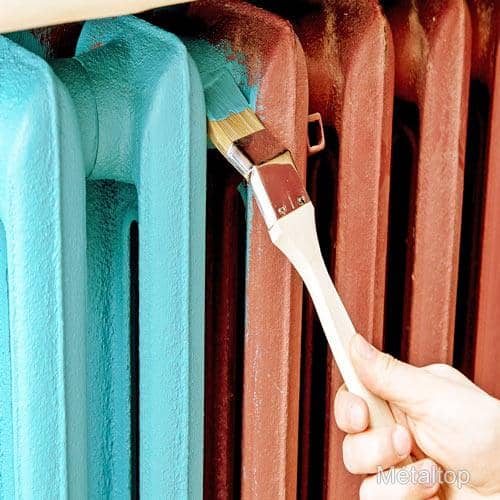 Peinture Temperature - Metaltop - Turquoise pastel - RAL 6034 - Pot 25L 2