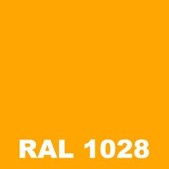 Peinture Industrielle - Metaltop - Jaune melon - RAL 1028 - Bombe 400mL 1