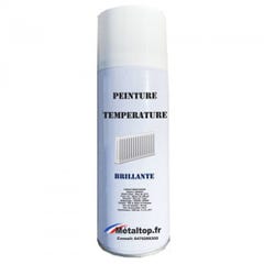 Peinture Temperature - Metaltop - Jaune curry - RAL 1027 - Bombe 400mL 0