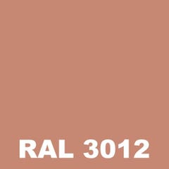 Peinture Temperature - Metaltop - Rouge beige - RAL 3012 - Bombe 400mL 1