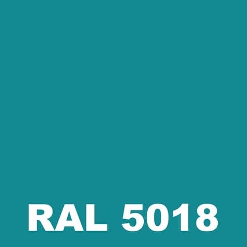 Laque Polyurethane - Metaltop - Bleu turquoise - RAL 5018 - Pot 5L 1