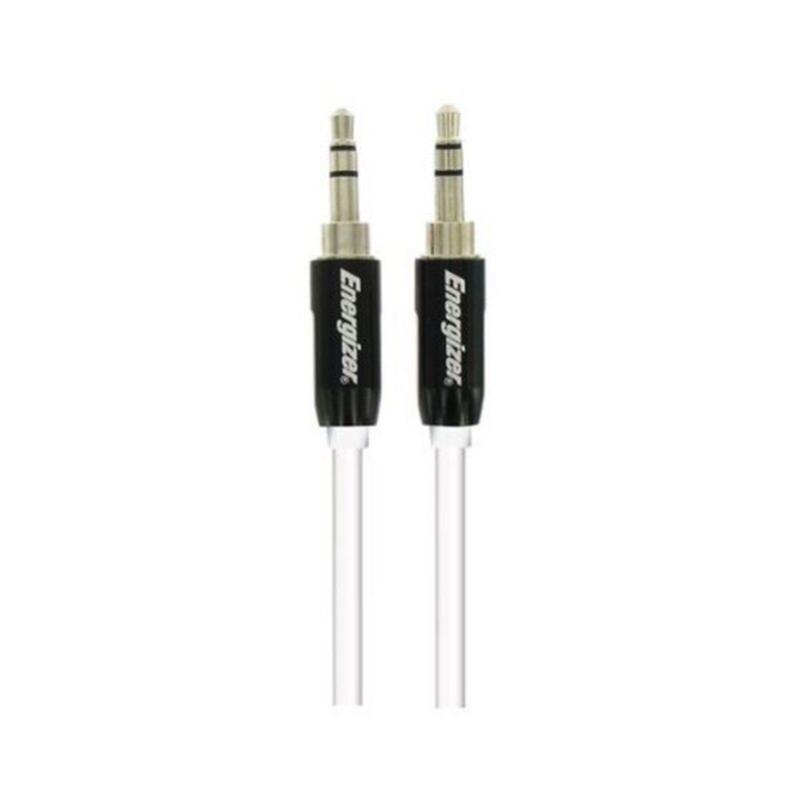 Câble jack Energizer LCAEHJACKBK2 HighTech 1.5 m Blanc