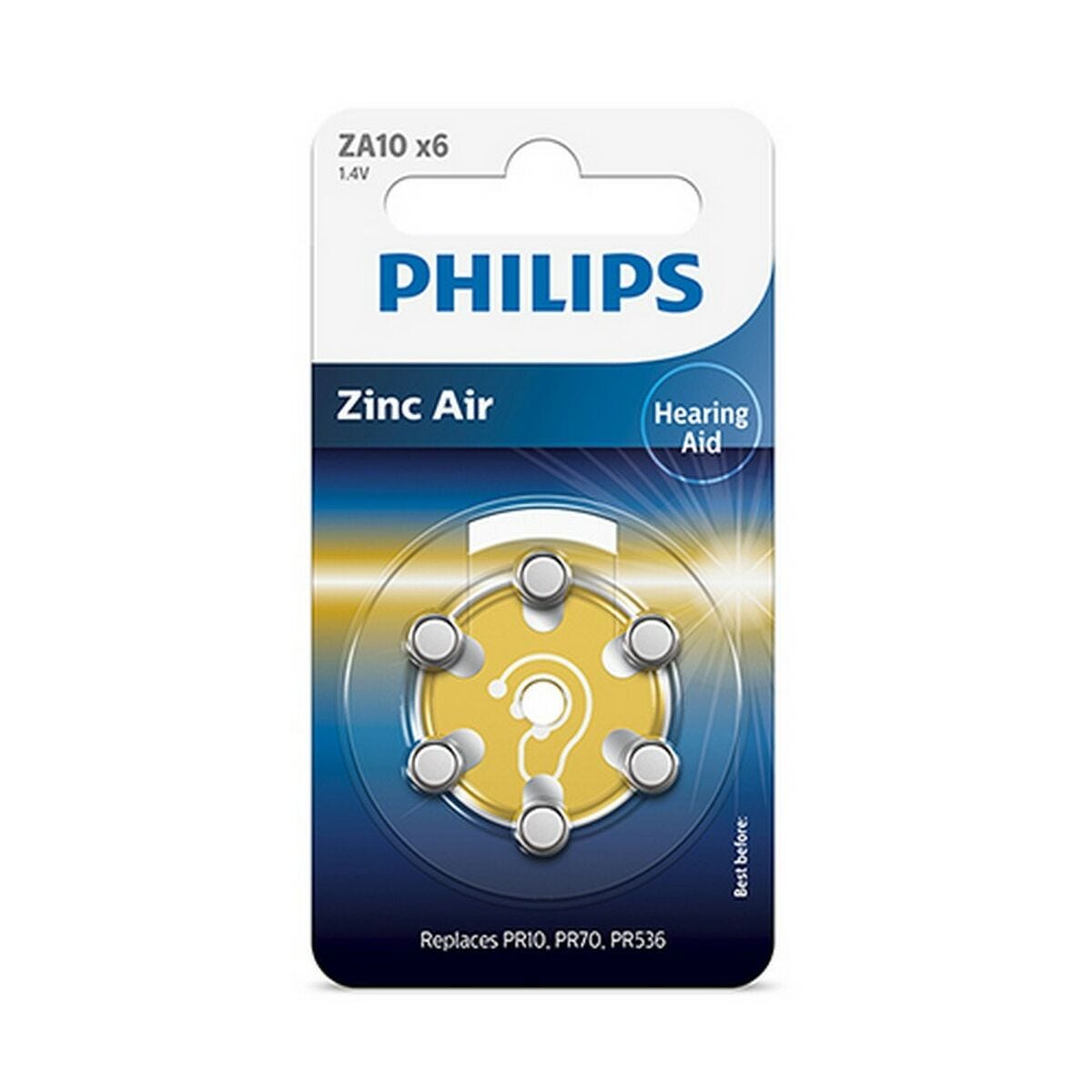 Batteries Philips Zinc (6 uds) 0