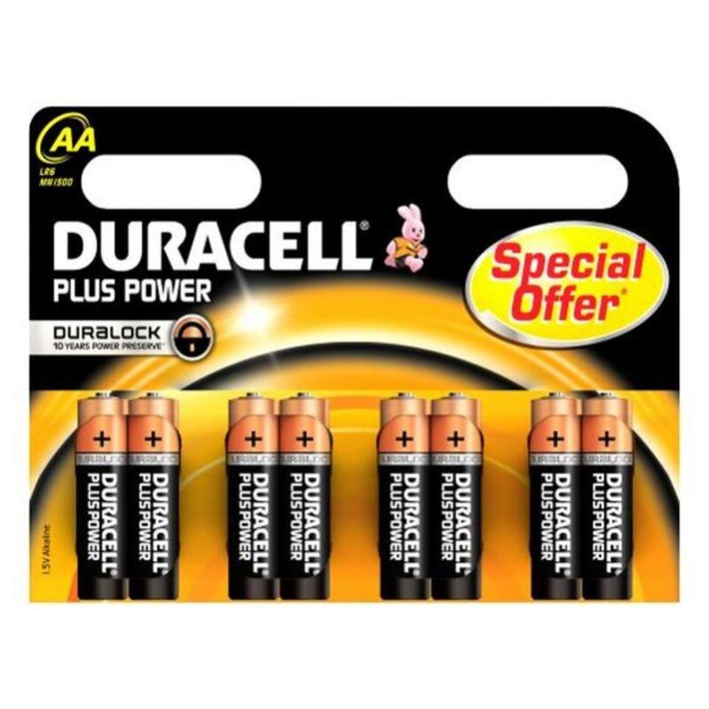 Piles Alcalines DURACELL Plus Power DURLR6P8B LR6 AA 1.5V (8 pcs) (AA) (LR6)