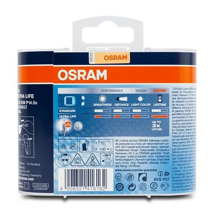 Ampoule pour voiture Osram 4008321416162 H1 12V 55W 3200K 4
