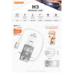 Ampoule pour voiture OS64151 Osram OS64151 H3 55W 12V 3
