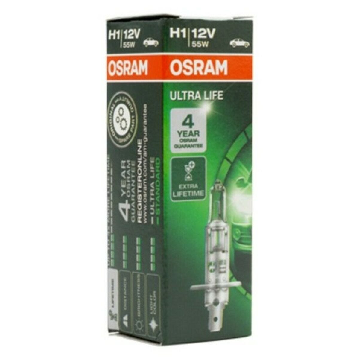 Ampoule pour voiture Osram 64150ULT H1 12V 55W 3200K 2